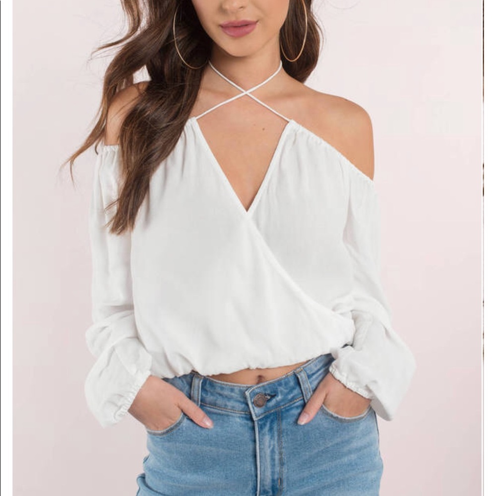 Off the shoulder crop top